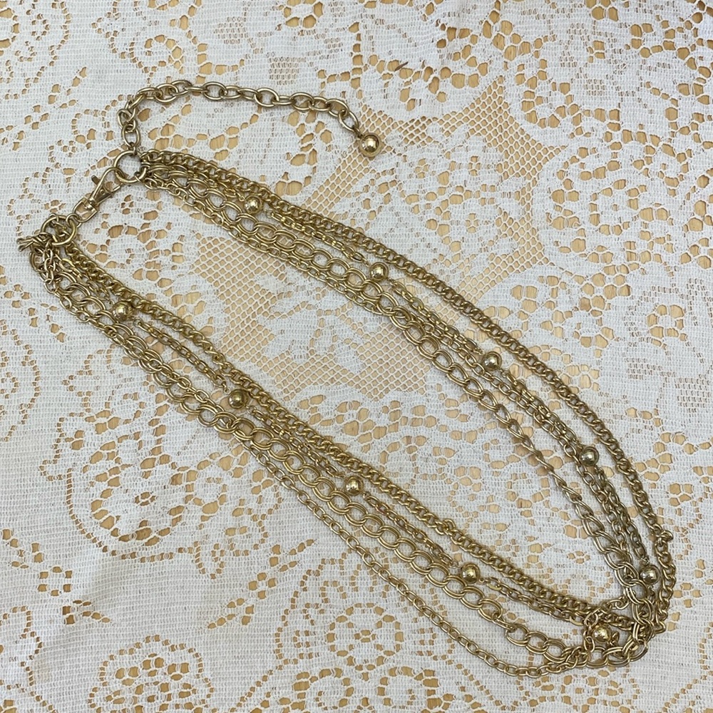 Four Strand Gold Chain Beltt